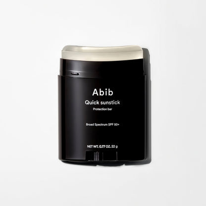 Abib Quick Sunstick Protection Bar SPF50+ Broad Spectrum, Glowy Sunscreen Stick for Dry & Sensitive Skin, No White Cast, With Centella & Aloe, Korean Sunscreen, 0.77 oz / 22 g