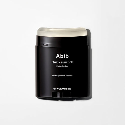 Abib Quick Sunstick Protection Bar SPF50+ Broad Spectrum, Glowy Sunscreen Stick for Dry & Sensitive Skin, No White Cast, With Centella & Aloe, Korean Sunscreen, 0.77 oz / 22 g
