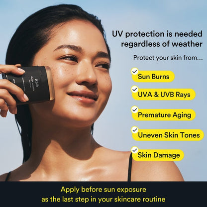 Abib Airy & Quick Sunstick DUO SPF50+ Broad Spectrum Semi-Matte & Quick Glowy Finish, No White Cast, Korean Sunscreen Stick for All Skin Types, 2 Count
